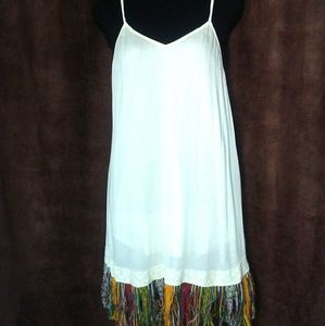 Fashion Fuse Dress with Frayed Handkerchief  hem